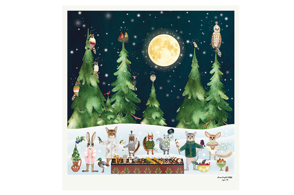 Moonlight BBQ limited edition Print