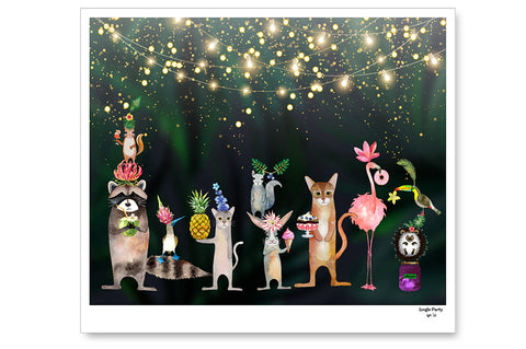Jungle Party limited edition Print
